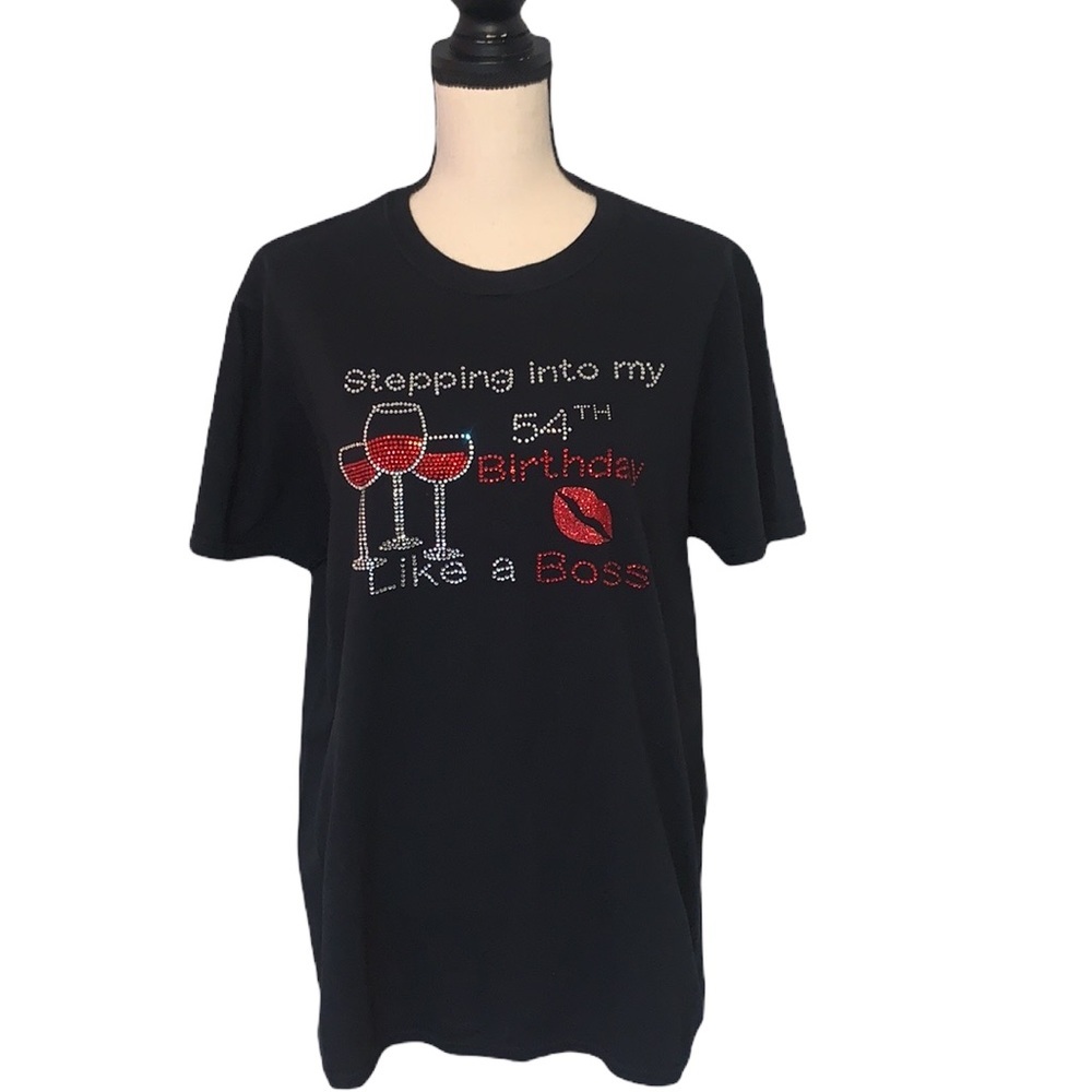 Gildan Softstyle Stepping Into My 54th Birthday Like A Boss Tee Large